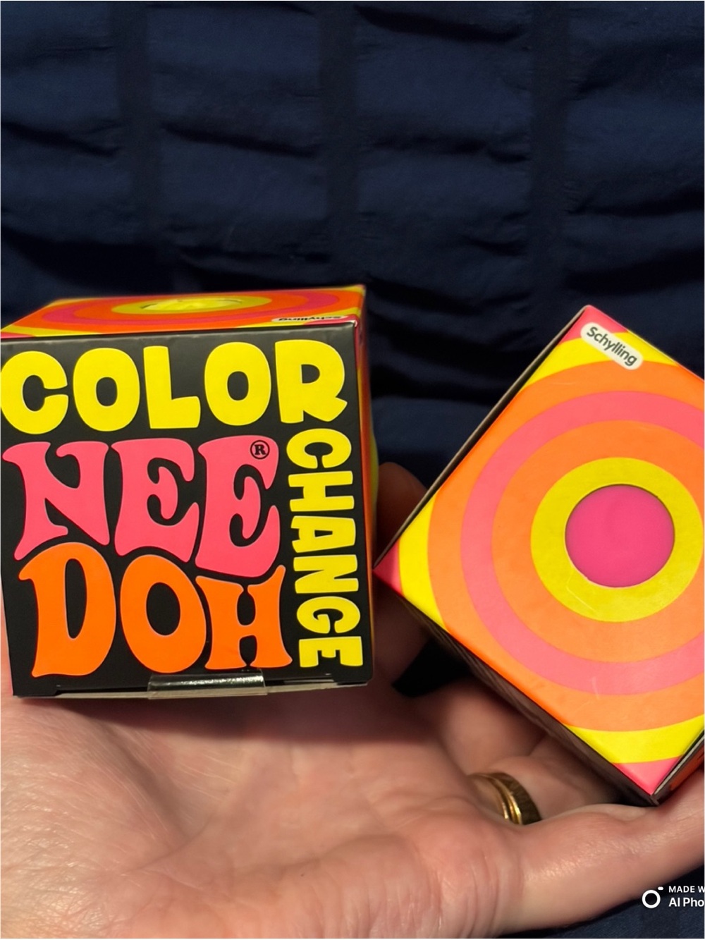 NIB - Yellow- Color Changing Nee Doh ball
